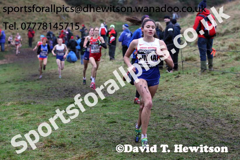 Junior womens Great Edinburgh Cross Country. Photo: David T. Hewitson/Sports for All Pics